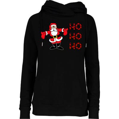 Ho Ho Ho Santa Womens Funnel Neck Pullover Hood