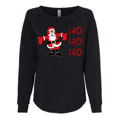 Ho Ho Ho Santa Womens California Wash Sweatshirt