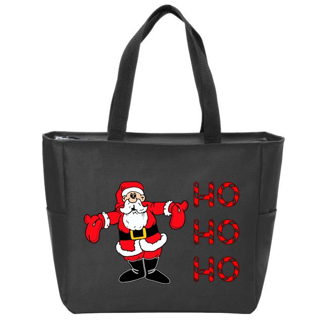 Ho Ho Ho Santa Zip Tote Bag