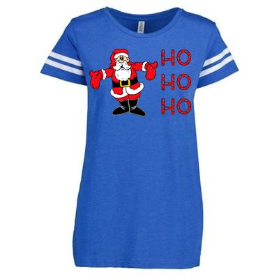 Ho Ho Ho Santa Enza Ladies Jersey Football T-Shirt