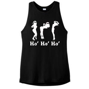 Ho Ho Ho Santa's Helpers Ladies PosiCharge Tri-Blend Wicking Tank