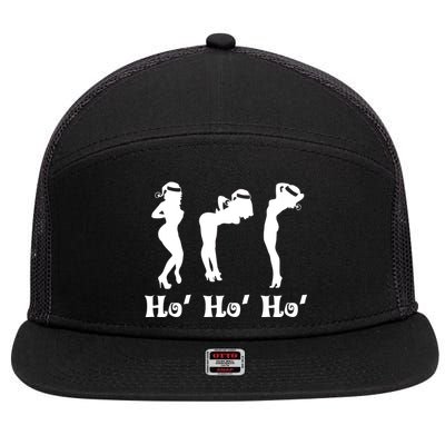 Ho Ho Ho Santa's Helpers 7 Panel Mesh Trucker Snapback Hat