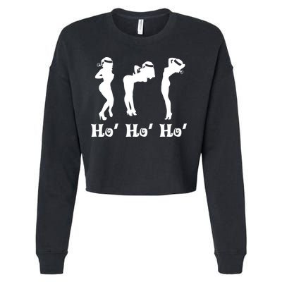 Ho Ho Ho Santa's Helpers Cropped Pullover Crew