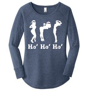 Ho Ho Ho Santa's Helpers Women's Perfect Tri Tunic Long Sleeve Shirt