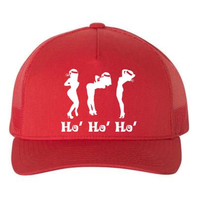 Ho Ho Ho Santa's Helpers Yupoong Adult 5-Panel Trucker Hat