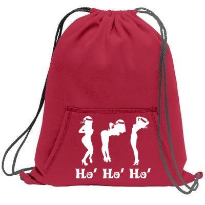 Ho Ho Ho Santa's Helpers Sweatshirt Cinch Pack Bag