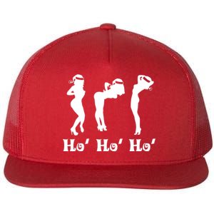 Ho Ho Ho Santa's Helpers Flat Bill Trucker Hat