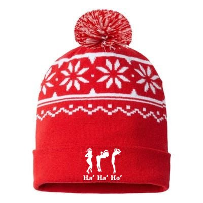 Ho Ho Ho Santa's Helpers USA-Made Snowflake Beanie