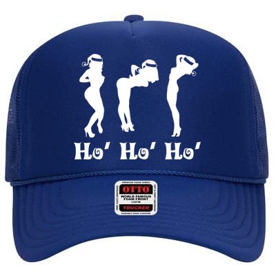 Ho Ho Ho Santa's Helpers High Crown Mesh Back Trucker Hat