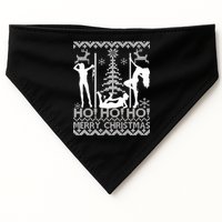 Ho Ho Ho Strippers X-Mas Ugly Christmas Sweater USA-Made Doggie Bandana