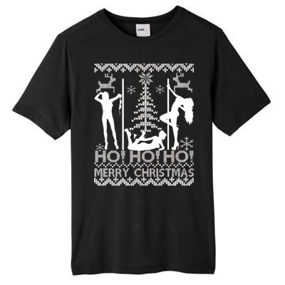 Ho Ho Ho Strippers X-Mas Ugly Christmas Sweater Tall Fusion ChromaSoft Performance T-Shirt