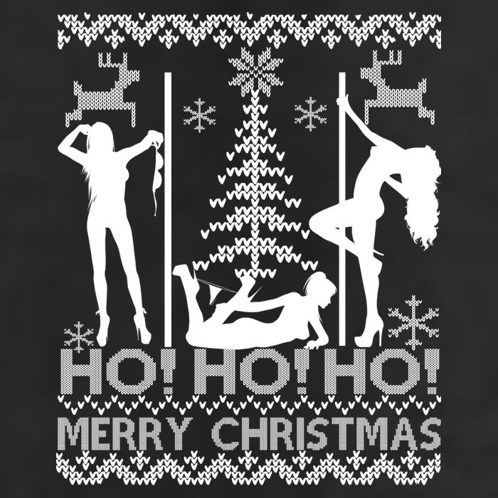 Ho Ho Ho Strippers X-Mas Ugly Christmas Sweater Beanie