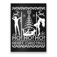 Ho Ho Ho Strippers X-Mas Ugly Christmas Sweater Poster