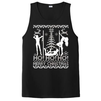 Ho Ho Ho Strippers X-Mas Ugly Christmas Sweater PosiCharge Competitor Tank