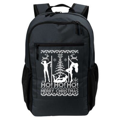 Ho Ho Ho Strippers X-Mas Ugly Christmas Sweater Daily Commute Backpack