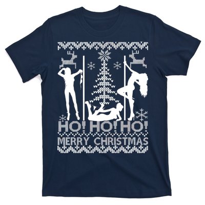 Ho Ho Ho Strippers X-Mas Ugly Christmas Sweater T-Shirt