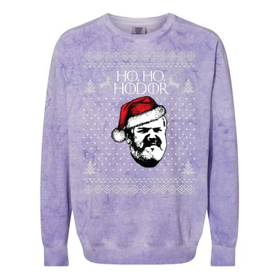 Ho Ho Hodor Ugly Christmas Colorblast Crewneck Sweatshirt