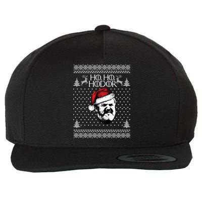 Ho Ho Hodor Ugly Christmas Wool Snapback Cap