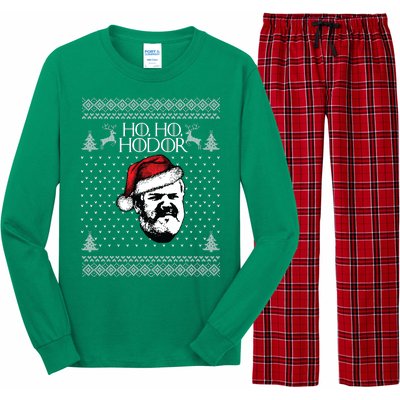 Ho Ho Hodor Ugly Christmas Long Sleeve Pajama Set