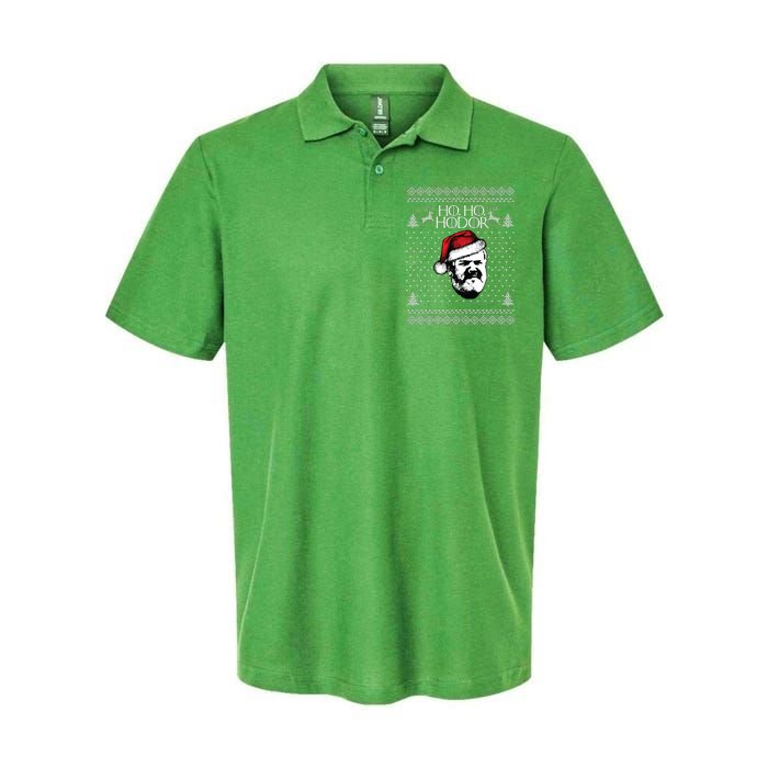 Ho Ho Hodor Ugly Christmas Softstyle Adult Sport Polo