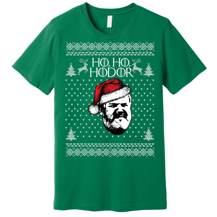 Ho Ho Hodor Ugly Christmas Premium T-Shirt