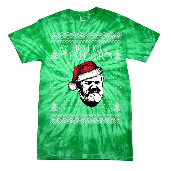 Ho Ho Hodor Ugly Christmas Tie-Dye T-Shirt