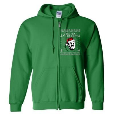 Ho Ho Hodor Ugly Christmas Full Zip Hoodie