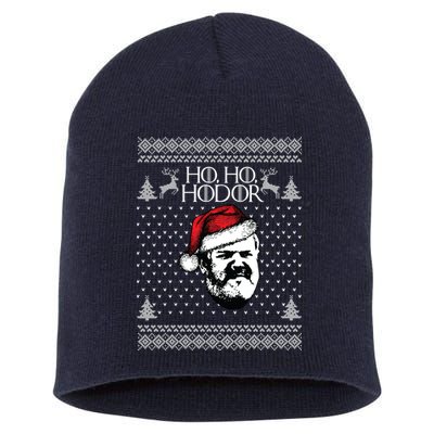 Ho Ho Hodor Ugly Christmas Short Acrylic Beanie