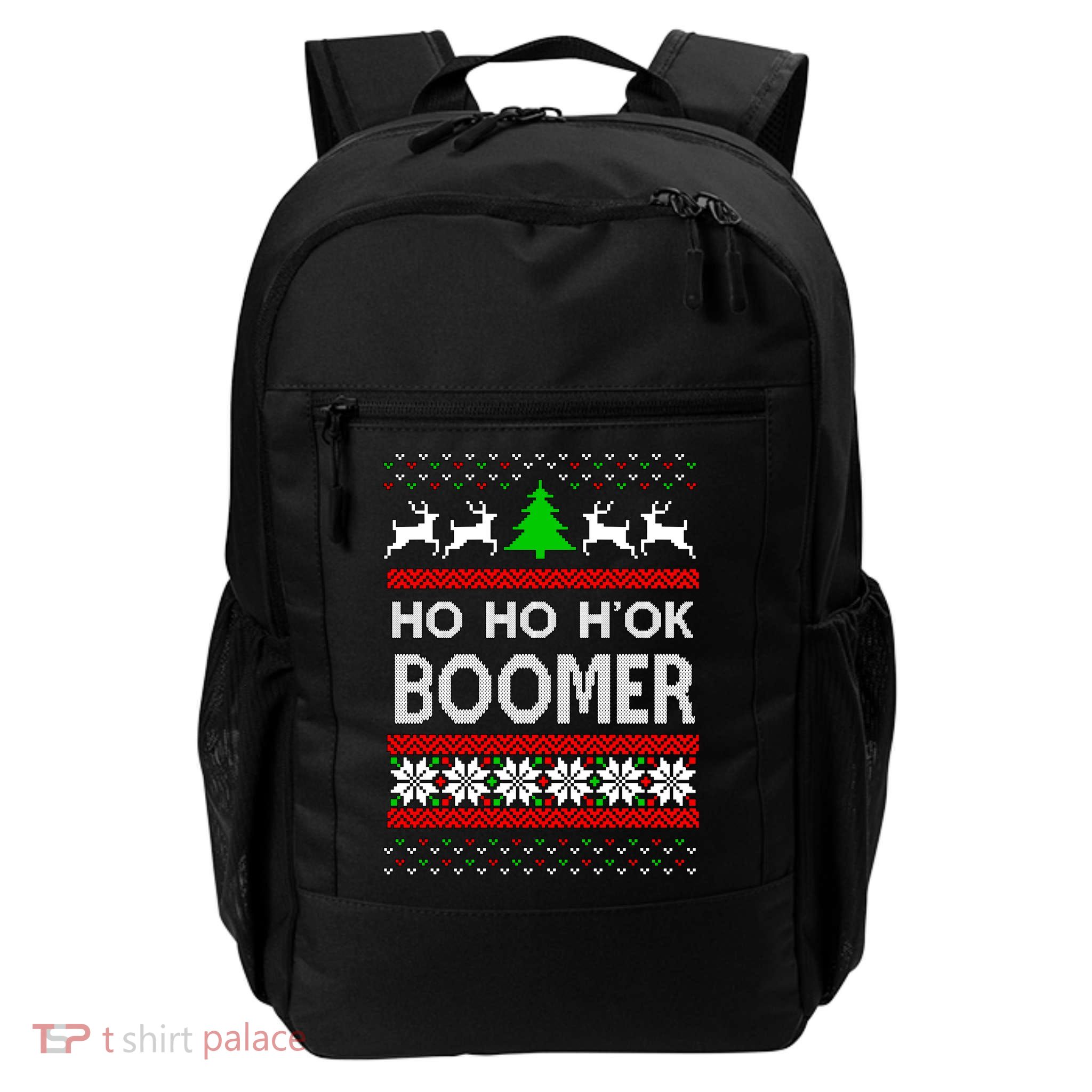 Ho Ho H'ok Boomer Ugly Christmas Backpack