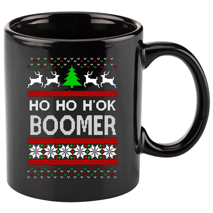 Ho Ho H'ok Boomer Ugly Christmas 11oz C Handle Ceramic Mug