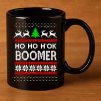 Ho Ho H'ok Boomer Ugly Christmas 11oz C Handle Ceramic Mug