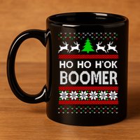Ho Ho H'ok Boomer Ugly Christmas 11oz C Handle Ceramic Mug