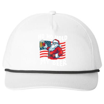 Ho Ho Hold My Beer Christmas In July Snapback Five-Panel Rope Hat