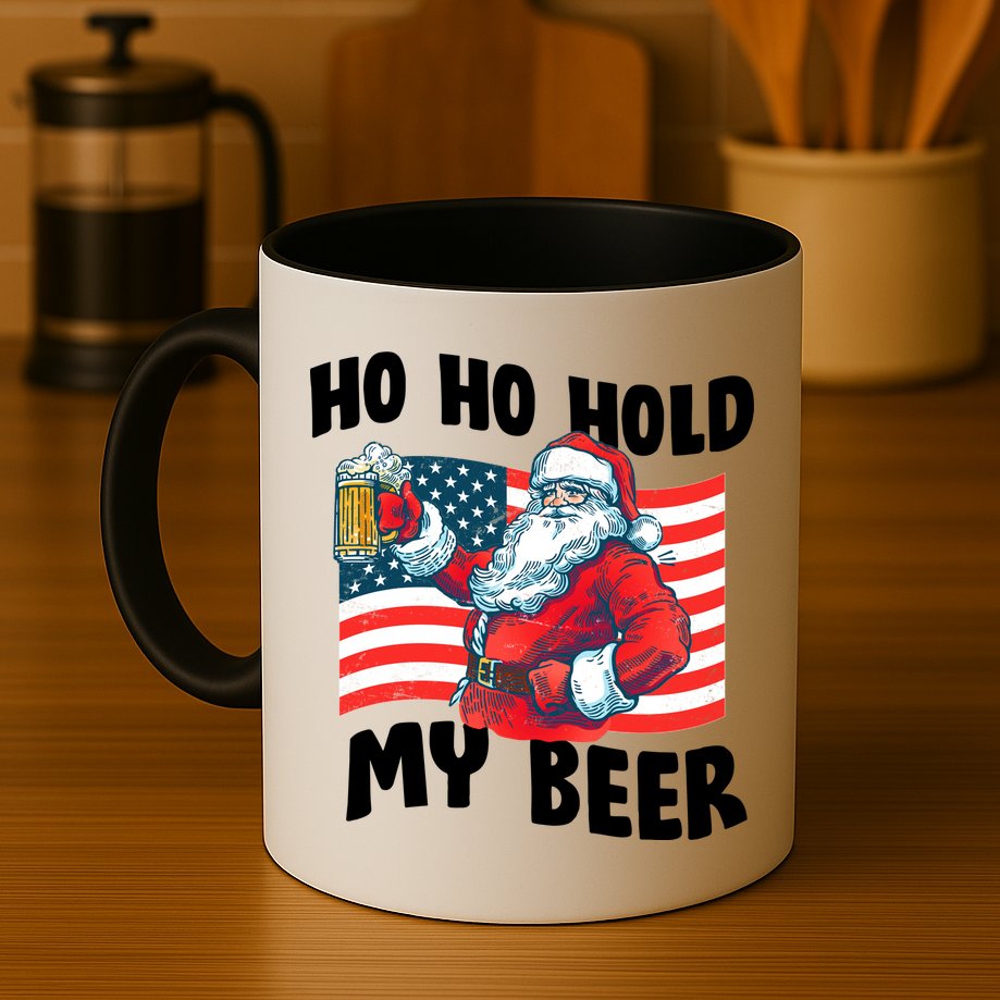 Ho Ho Hold My Beer Christmas In July Mug