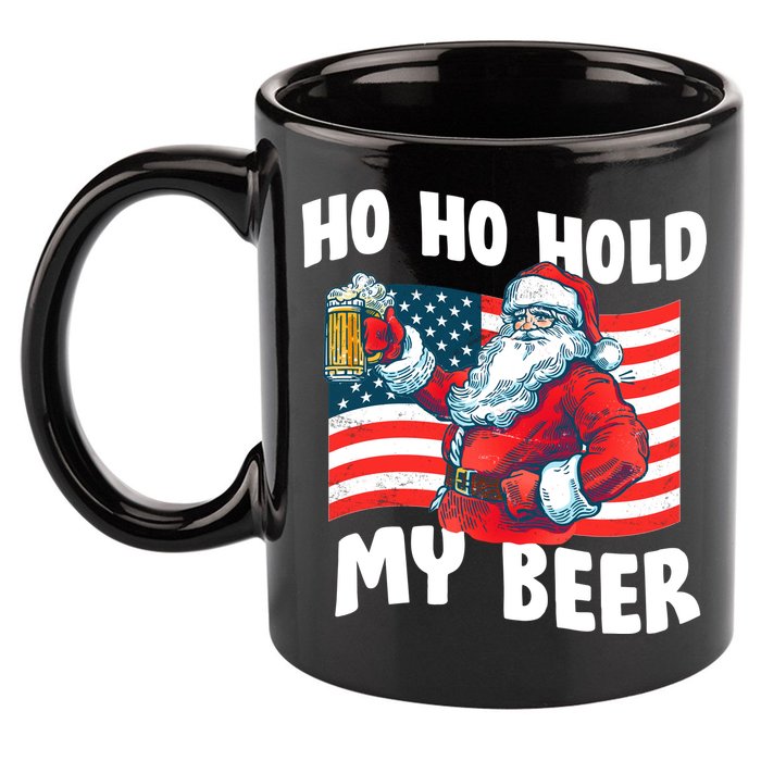 Ho Ho Hold My Beer Christmas In July 11oz C Handle Ceramic Mug
