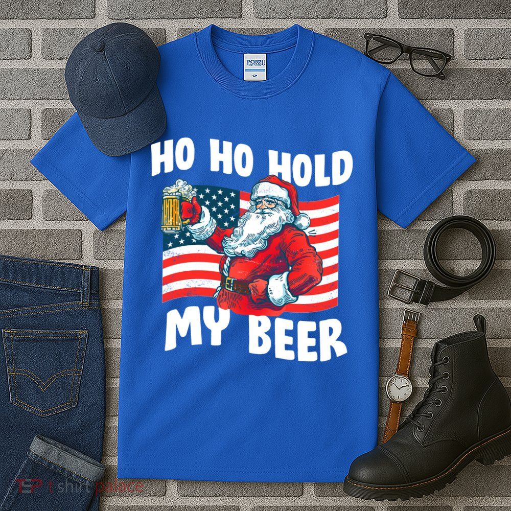 Ho Ho Hold My Beer Christmas In July Tall T-Shirt