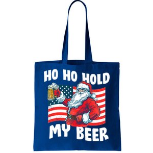 Ho Ho Hold My Beer Christmas In July Tote Bag