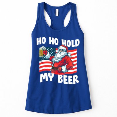 Ho Ho Hold My Beer Christmas In July Womens Tank Top