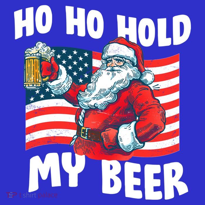 Ho Ho Hold My Beer Christmas In July Women's V-Neck T-Shirt