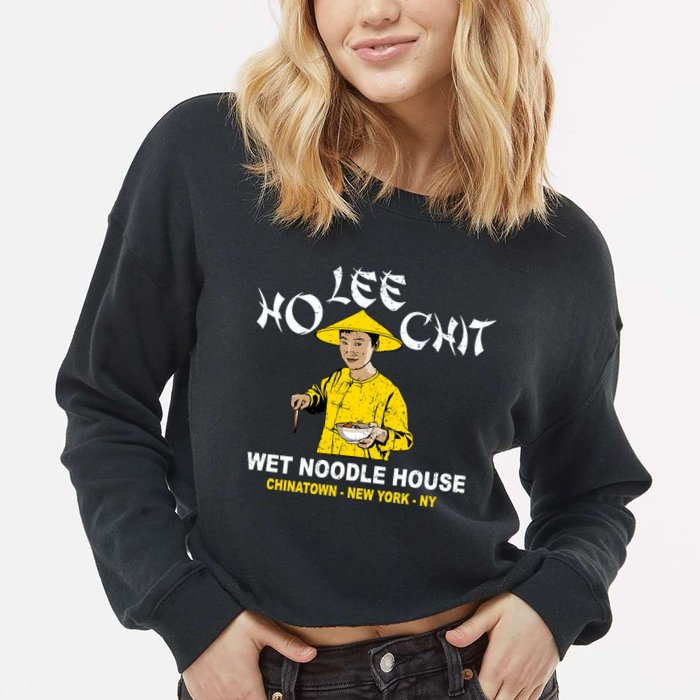 Ho Lee Chit Wet Noodle House Cropped Pullover Crew