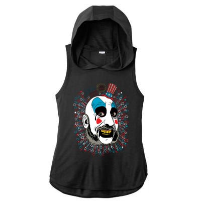 House Of 1000 Corpses Spaulding Horrror Ladies PosiCharge Tri-Blend Wicking Draft Hoodie Tank