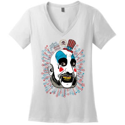 House Of 1000 Corpses Spaulding Horrror Women's V-Neck T-Shirt