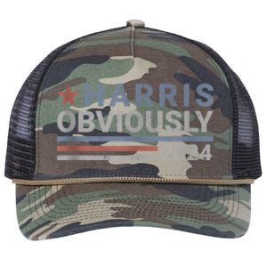 Harris Obviously 2024 Retro Rope Trucker Hat Cap