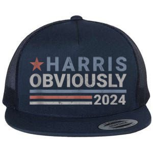 Harris Obviously 2024 Flat Bill Trucker Hat