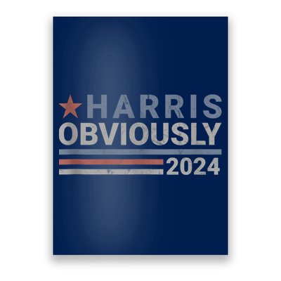 Harris Obviously 2024 Poster