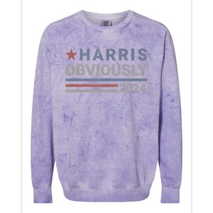 Harris Obviously 2024 Colorblast Crewneck Sweatshirt