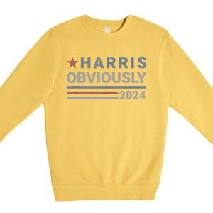 Harris Obviously 2024 Premium Crewneck Sweatshirt