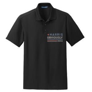 Harris Obviously 2024 Dry Zone Grid Polo