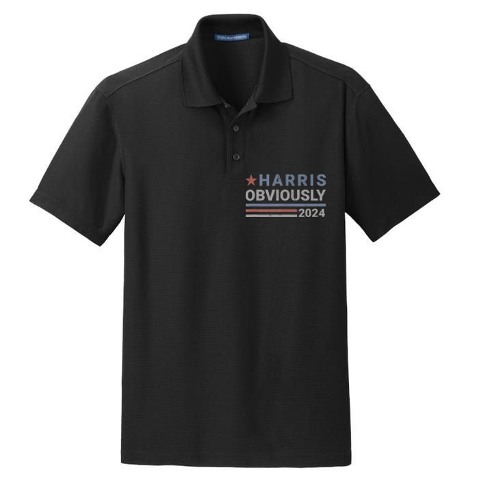 Harris Obviously 2024 Dry Zone Grid Polo