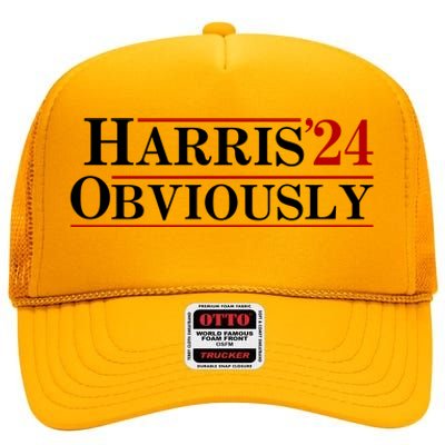 Harris Obviously 2024 High Crown Mesh Back Trucker Hat